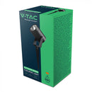 10W(880Lm) LED gaismeklis, IP65, IK06,  V-TAC, melns, neitrāli balta gaisma 4000K