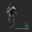 10W(880Lm) LED gaismeklis, IP65, IK06,  V-TAC, melns, neitrāli balta gaisma 4000K