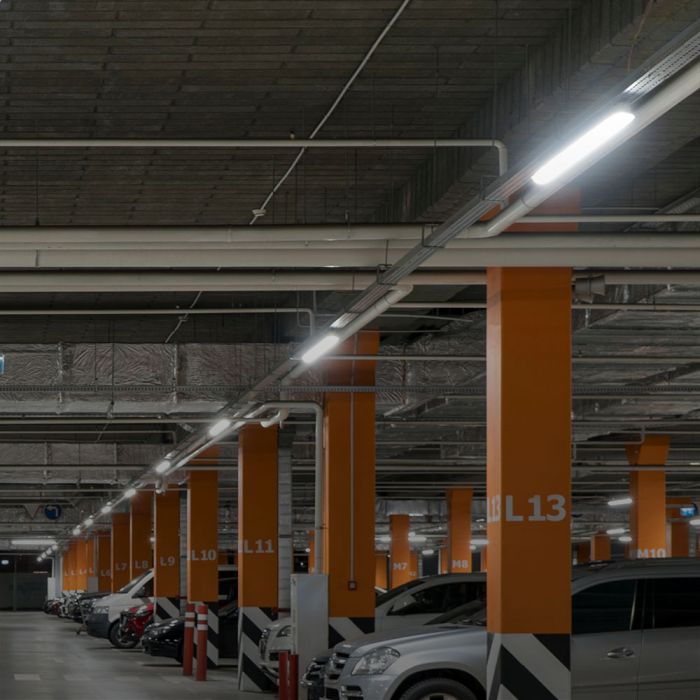 120cm_36W(4320Lm) 120LM/W V-TAC Lineārais gaismeklis, IP65, IK06, piena krāsā, bez kontaktdakšas(kabeļu savienojums), auksti balta gaisma 6500K