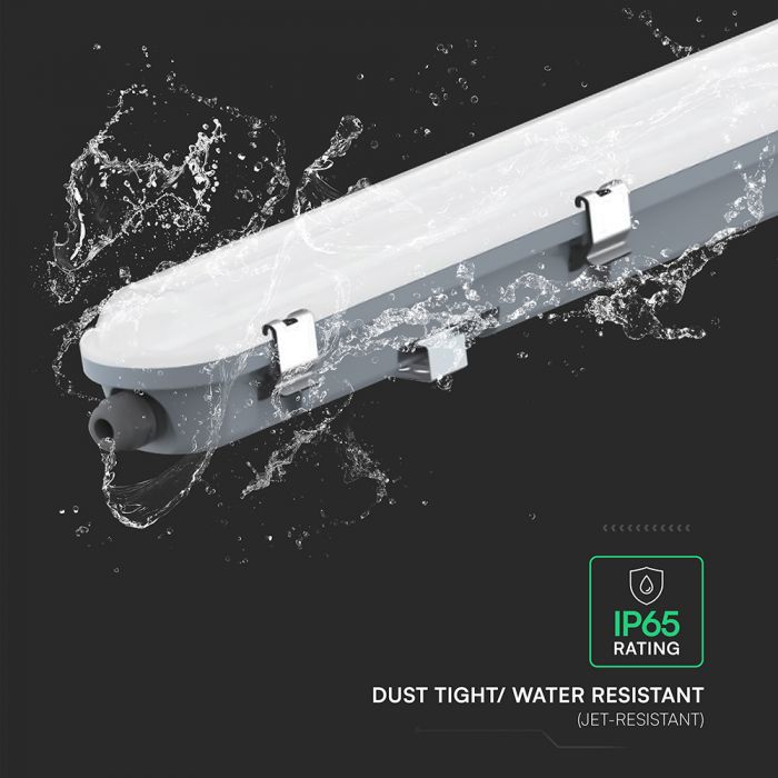 150cm_48W(5760Lm) V-TAC LED gaismeklis ar sensoru, VT-150149S, IP65, 6500K