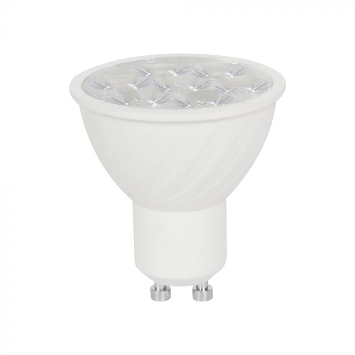GU10 6W(445Lm) LED Spuldze, V-TAC, IP20, silti bata gaisma 3000K