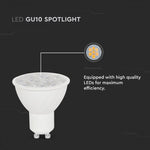 GU10 6W(445Lm) LED Spuldze, 10°, V-TAC, IP20, silti bata gaisma 3000K