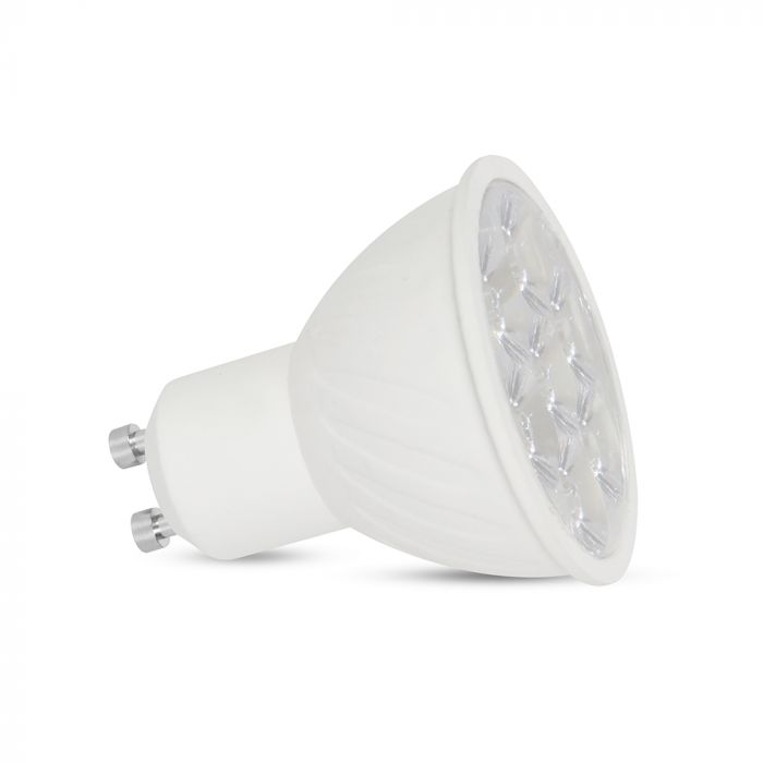 GU10 6W(445Lm) LED Spuldze, V-TAC, IP20, silti bata gaisma 3000K