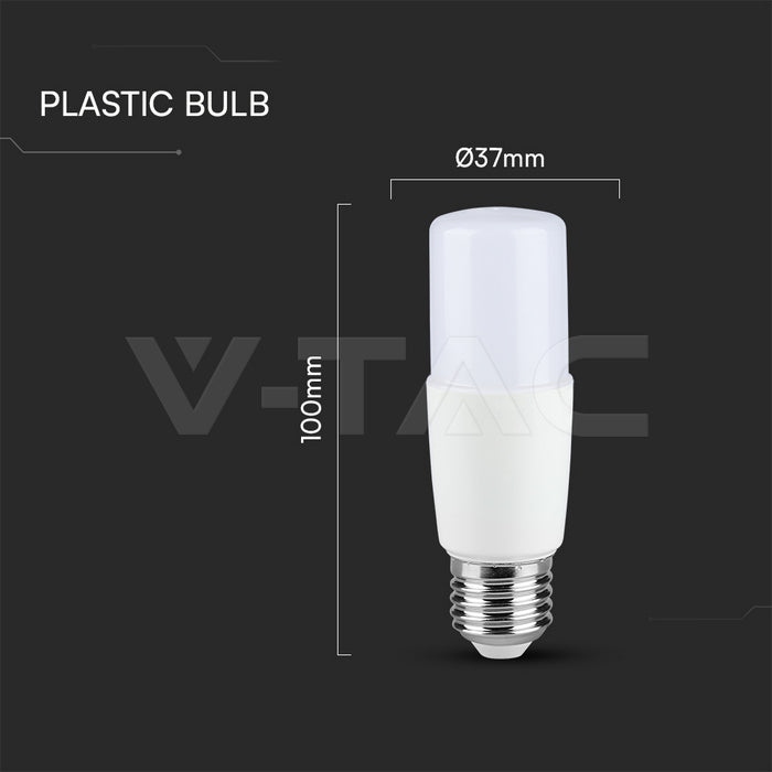 E27 7.5W(660Lm) LED Spuldze, V-TAC, IP20, silti balta gaisma 3000K