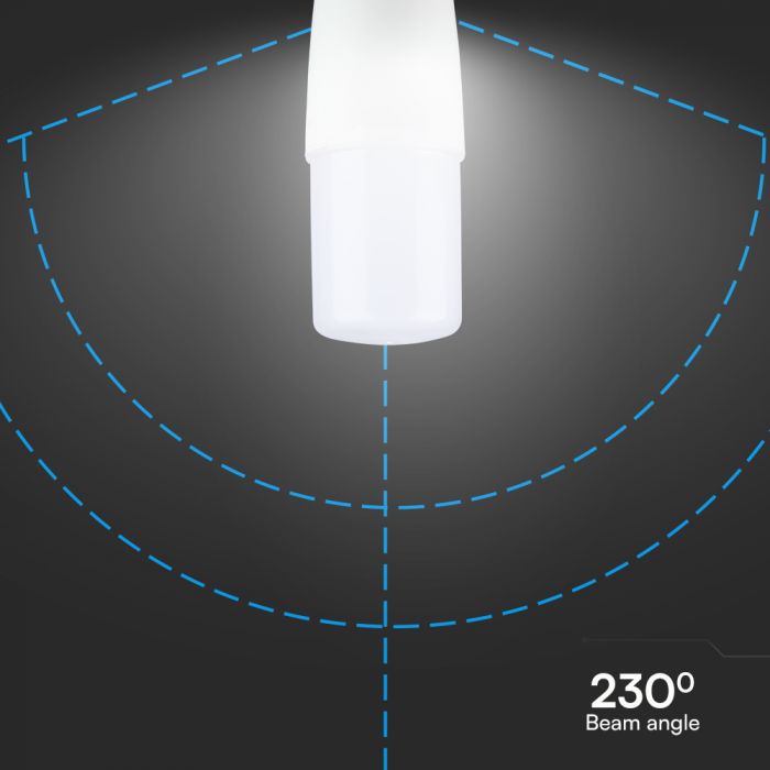 E27 7.5W(660Lm) LED Spuldze, V-TAC, IP20, neitrāli balta gaisma 4000K