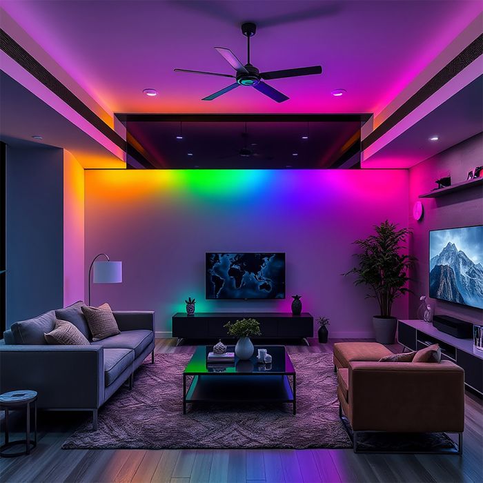 5m Set_3W/m DC:5V 0.6A RGB Neon LED Strip Set, IP20, includes a remote control, 1 USB controller, compatible with any USB device
