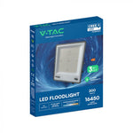 200W(16450Lm) LED  SMD-CREE Chip prožektors bez kustību sensora, IP65, V-TAC, melns, 3IN1