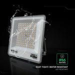 KASTE 10 gab. x 17,91€ – 100W(8150Lm) LED SMD-CREE prožektors bez kustību sensora, 3in1 (3000K/4000K/6500K pārslēdzams), V-TAC, IP65