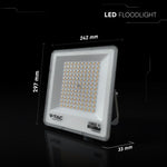 KASTE 10 gab. x 17,91€ – 100W(8150Lm) LED SMD-CREE prožektors bez kustību sensora, 3in1 (3000K/4000K/6500K pārslēdzams), V-TAC, IP65