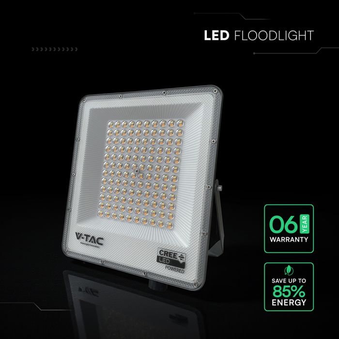 50W(4500Lm) LED SMD-CREE Chip prožektors bez kustību sensora, IP65, V-TAC, melns, 3IN1