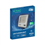50W(4500Lm) LED SMD-CREE Chip prožektors bez kustību sensora, IP65, V-TAC, melns, 3IN1