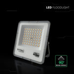 50W(4500Lm) LED SMD-CREE Chip prožektors bez kustību sensora, IP65, V-TAC, melns, 3IN1