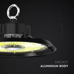 100W(13500Lm) 155Lm/W LED Noliktavas apgaismojums, V-TAC, IP65, IK06, melns, auksti balta gaisma 6500K