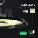 100W(15500Lm) 155Lm/W LED Noliktavas apgaismojums, V-TAC, IP65, IK06, melns, auksti balta gaisma 6500K