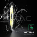 100W(15500Lm) LED CREE UFO noliktavas gaismeklis, V-TAC, IP65, melns, neitrāli balta gaisma 4000K