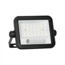 50W(700Lm) LED prožektors ar solāro paneli  DC 6V 6W, V-TAC, IP65, melns, ar tālvadības pulti un regulējamu krāsu temperatūru,7IN1