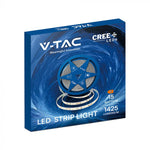 Cena par 1m_15W/m(1425Lm/m) 0.63A/m LED Lente, V-TAC, 10 m,  ūdensnedroša IP20, 24V, CCT, 3IN1