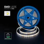 Cena par 1m_15W/m(1425Lm/m) 0.63A/m LED Lente, V-TAC, 10 m,  ūdensnedroša IP20, 24V, CCT, 3IN1