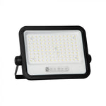 200W(1700Lm) LED prožektors ar solāro paneli  DC 6V 12W, V-TAC, IP65, melns, ar tālvadības pulti un regulējamu krāsu temperatūru, 7IN1