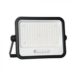 300W LED prožektors ar saules bateriju, CCT 2000K–8000K pārslēdzams, baterijas indikators, V-TAC, IP65, melns