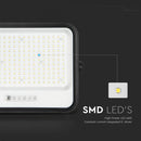 400W(1700Lm) LED prožektors ar solāro paneli  DC 6V 25W, V-TAC, IP65, melns, ar tālvadības pulti un regulējamu krāsu temperatūru, 7IN1 (Copy)