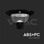15W(2200Lm) LED solārais dārza gaismeklis, V-TAC, IP65, 3IN1