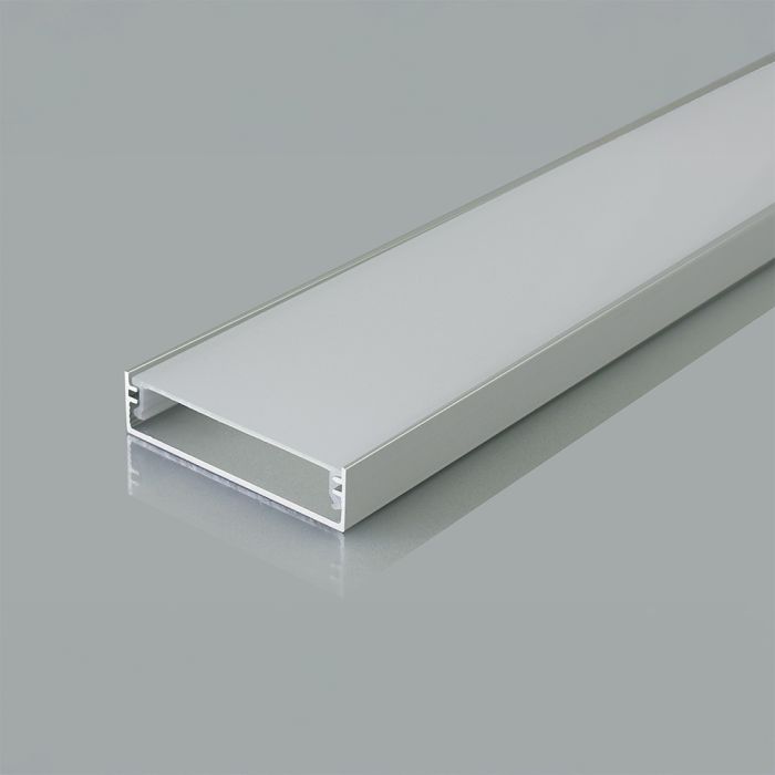 2m virsapmetuma alumīnija profils, sudraba, 2000x40x10mm,  V-TAC