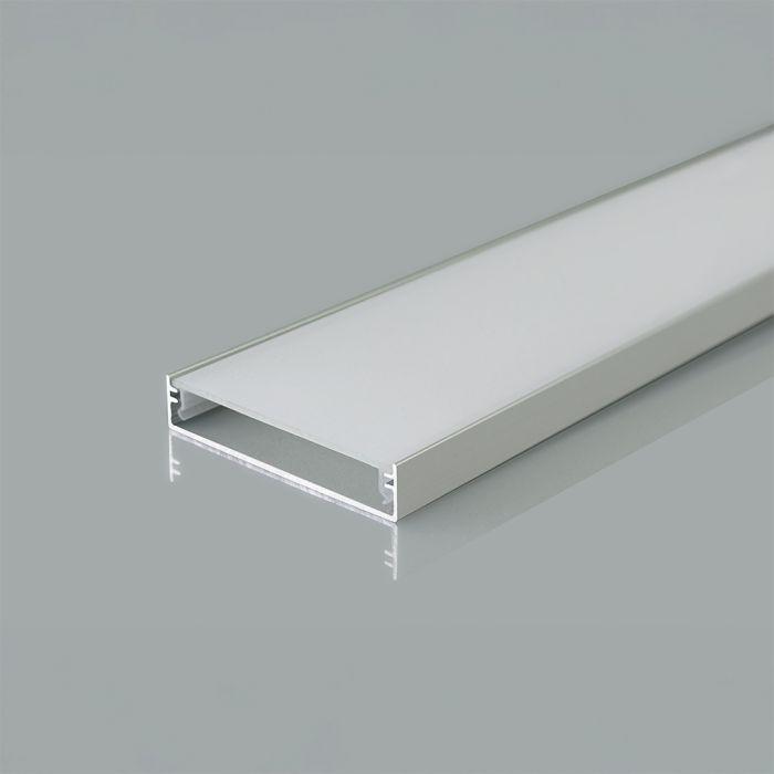 2m virsapmetuma alumīnija profils, sudraba, 2000x40x10mm, V-TAC