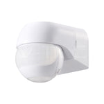 PIR sienas sensors 180°/360°, balts korpuss, IP44