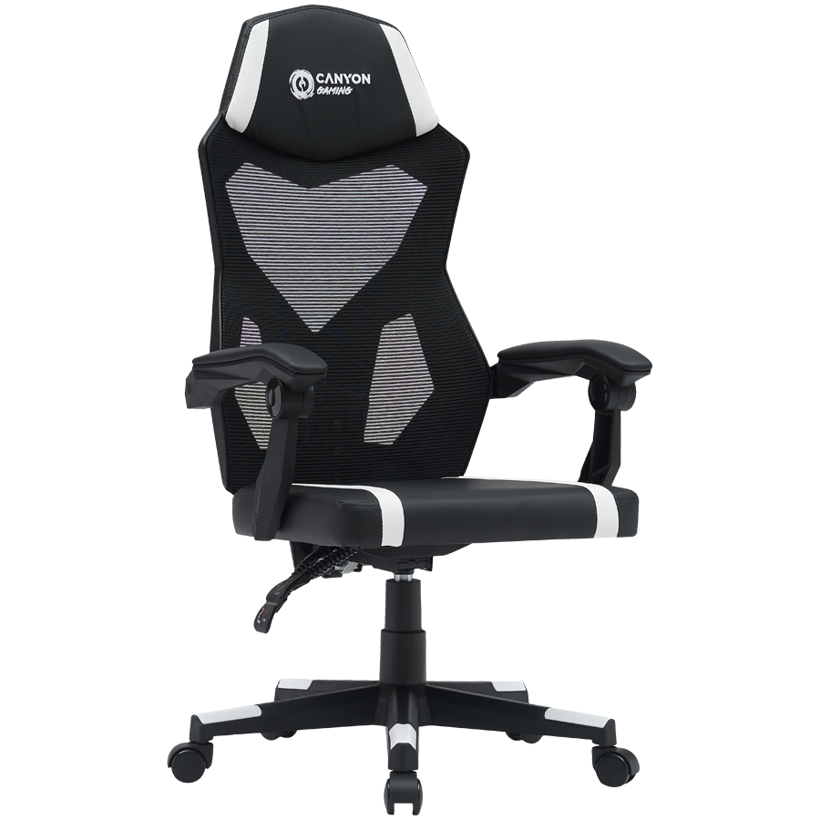 Игровое кресло CANYON Games Flow MCH01 Mesh Black White