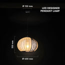 V-TAC VT-89011 dekoratīvā piekaramā lampa, E27, līdz 60W, IP20, bēša/matēti melna, audums/metāls, 400x120x350mm, 220–240V, 2 gadu garantija