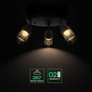 3x6W(1440Lm) LED dekoratīvais griestu gaismeklis, V-TAC, IP20, melns, silti balta gaisma 3000K