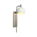 10W(1200Lm) LED dekoratīvā sienas lampa, V-TAC VT-89021, SMD, 120Lm/W, IP20, balta/slīpēta niķeļa, 190x120x430mm, 220–240V, 280°, 2 gadu garantija, gaisma 3000K