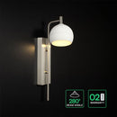 10W(1200Lm) LED dekoratīvā sienas lampa, V-TAC VT-89021, SMD, 120Lm/W, IP20, balta/slīpēta niķeļa, 190x120x430mm, 220–240V, 280°, 2 gadu garantija, gaisma 3000K