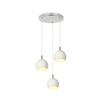 3x10W(3600Lm) LED dekoratīvā piekaramā lampa, V-TAC VT-89023, SMD, IP20, balta/slīpēta niķeļa, Ø120x150mm, griestu pamatne Ø250x30mm, 220–240V, 280°, 2 gadu garantija, gaisma 3000K