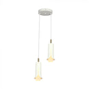 2x5W(1200Lm) LED dekoratīvā piekaramā lampa, V-TAC VT-89026, SMD, 120Lm/W, IP20, smilšu balta/zelta, 150x200x1770mm, 220–240V, 280°, 2 gadu garantija, gaisma 3000K