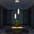2x5W(1200Lm) LED dekoratīvā piekaramā lampa, V-TAC VT-89026, SMD, 120Lm/W, IP20, smilšu balta/zelta, 150x200x1770mm, 220–240V, 280°, 2 gadu garantija, gaisma 3000K