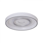55W(4480Lm) LED dekoratīvais griestu plafons, V-TAC, IP20, ar tālvadības pulti, apaļš, balts, dimmējams, 3IN1
