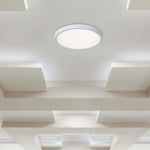 36W(3240Lm) LED dekoratīvs griestu gaismeklis, V-TAC VT-7737, SMD, IP20, balts/melns, Ø390x35mm, 220–265V, 160°, 2,4GHz RF tālvadība, dimmējams, 2 gadu garantija, regulējama gaisma 3000K–6500K