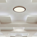 36W(2880Lm) LED dekoratīvs griestu gaismeklis, V-TAC VT-7738, SMD, IP20, koka imitācija, Ø410x30mm, 220–240V, 160°, 2,4GHz RF tālvadība, dimmējams, 2 gadu garantija, CCT 3000K/4500K/6500K