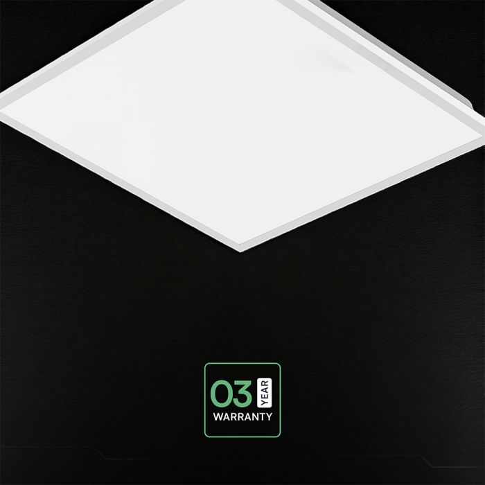 120Lm/W  40W(4800Lm) LED panelis 600x600mm, V-TAC, IP20, neitrāli balta gaisma 4000K