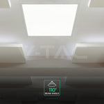 40W(4800Lm) 600x600 cm  LED CREE panelis, V-TAC, IP20, auksti balta gaisma 6500K