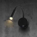 3W LED naktslampiņa pie gultas, V-TAC CREE VT-88063, IP20, melna, silti balta gaisma 3000K