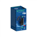 3W(120Lm) LED sienas lasāmlampa, V-TAC VT-88064, SMD CREE, USB/PD ātrā uzlāde līdz 20W, IP20, melna, 150x60x286mm, 220–240V, 30°, gaisma 3000K