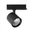 30W(2845Lm) LED COB sliežu gaismeklis, V-TAC VT-11130, COB-CREE, 95Lm/W, IP20, IK03, melns, 155x162x91mm, 36°, 6 gadu garantija, silti balta gaisma 3000K