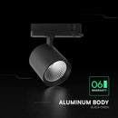 36W(3302Lm) LED COB-CREE Chip 4 joslu sliežu gaismeklis, IP20, V-TAC, melns, silti balta gaisma 3000K