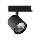 36W(3302Lm) LED sliežu gaismeklis, V-TAC VT-11136, COB CREE, IP20, melns, 162x162x98mm, 220–240V, 36°, 6 gadu garantija, gaisma 6400K