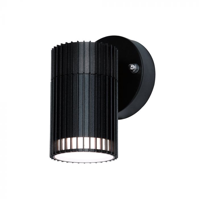 MAX 10W GU10 LED fasādes gaismekļa karkass, V-TAC, IP44, alumīnija, melns,