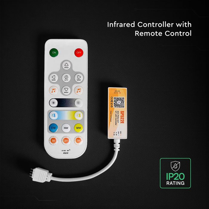 DC:5-24V SMART kontrolieris CCT CREE lentei,  12mA-40mA, 2.4Ghz, IP20