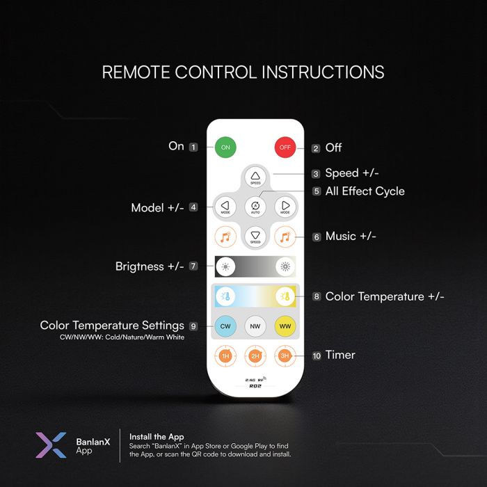 DC:5-24V SMART kontrolieris CCT CREE lentei,  12mA-40mA, 2.4Ghz, IP20